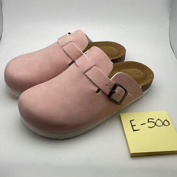 CUSHIONAIRE Women's Cork Footbed Clog SIZE 3 KIDS PINK - Picture 3 of 8